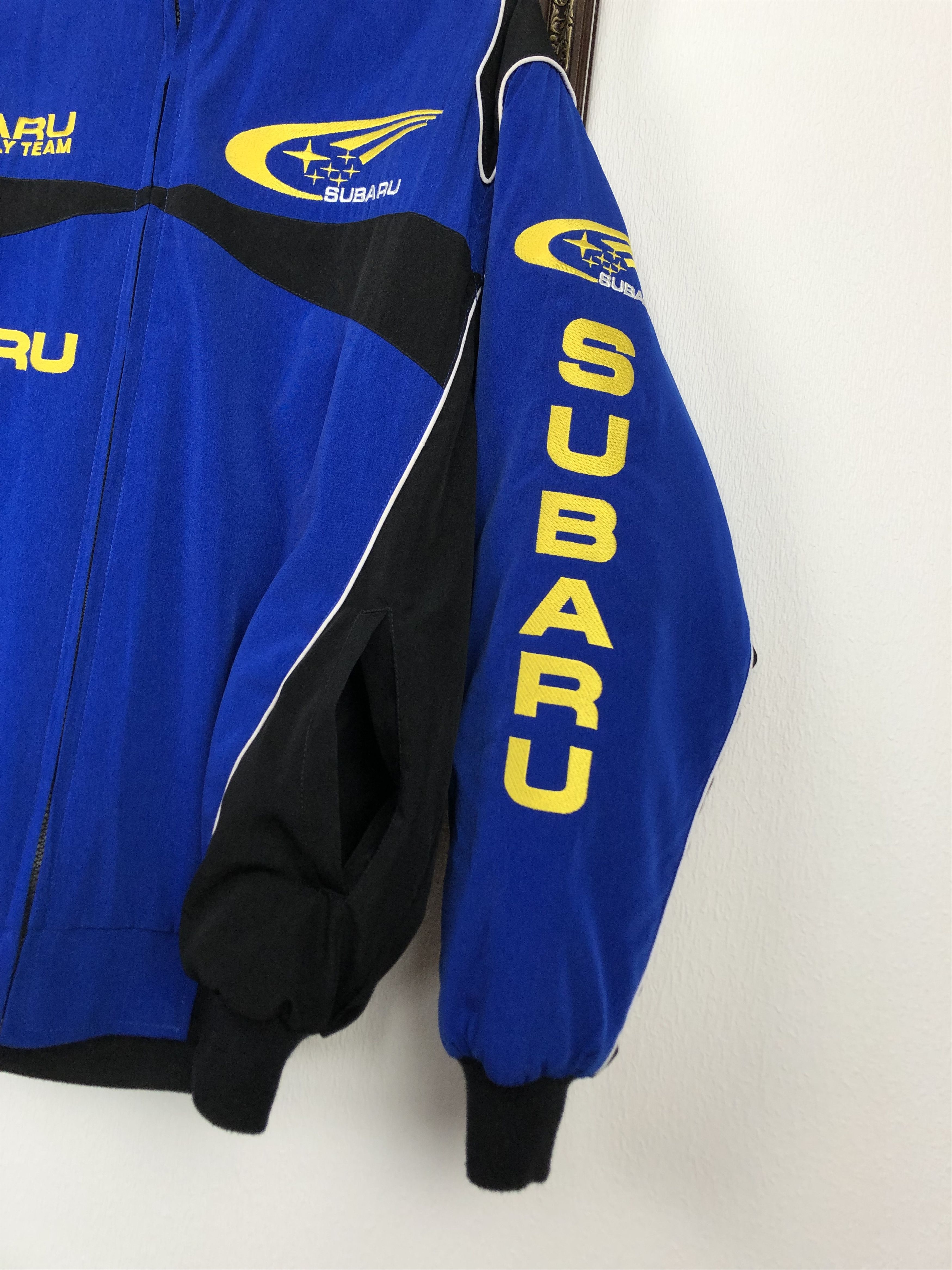 Vintage Vintage Subaru World Rally Team Racing Rare Bomber Jacket Size US L / EU 52-54 / 3 - 7 Thumbnail