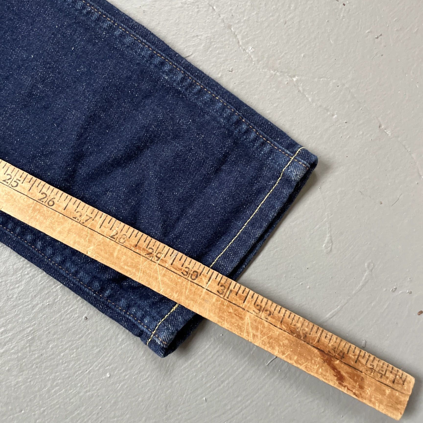 Levi's Levis 506 LVC Vintage Denim Dark Blue Jeans Big E Orange Tab 31x32 Jeans Mens Clothing Straight 31 Blue LVC 80s 90s Size US 31 - 4 Thumbnail