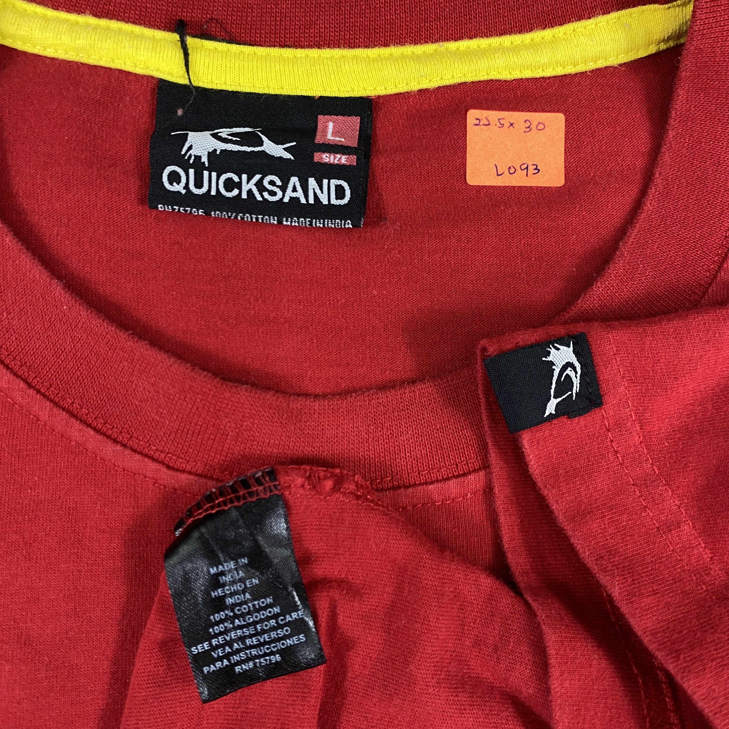 Japanese Brand Vintage Quick Sand Logo Print Large T-Shirt - L093 Size US L / EU 52-54 / 3 - 4 Thumbnail