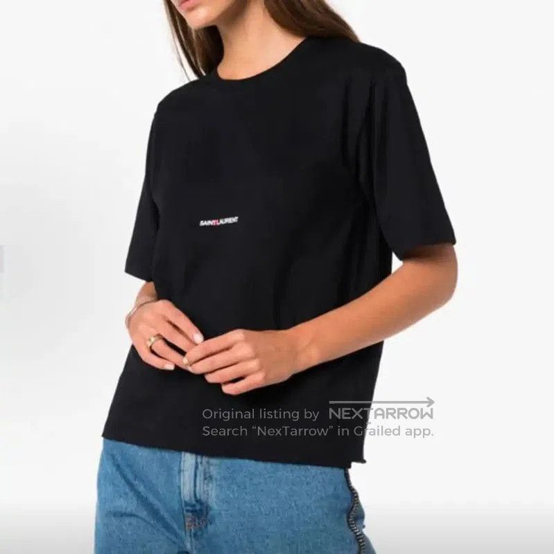 Yves Saint Laurent Saint Laurent Black Women's T-Shirt . Size XL / US 12-14 / IT 48-50 - 7 Thumbnail