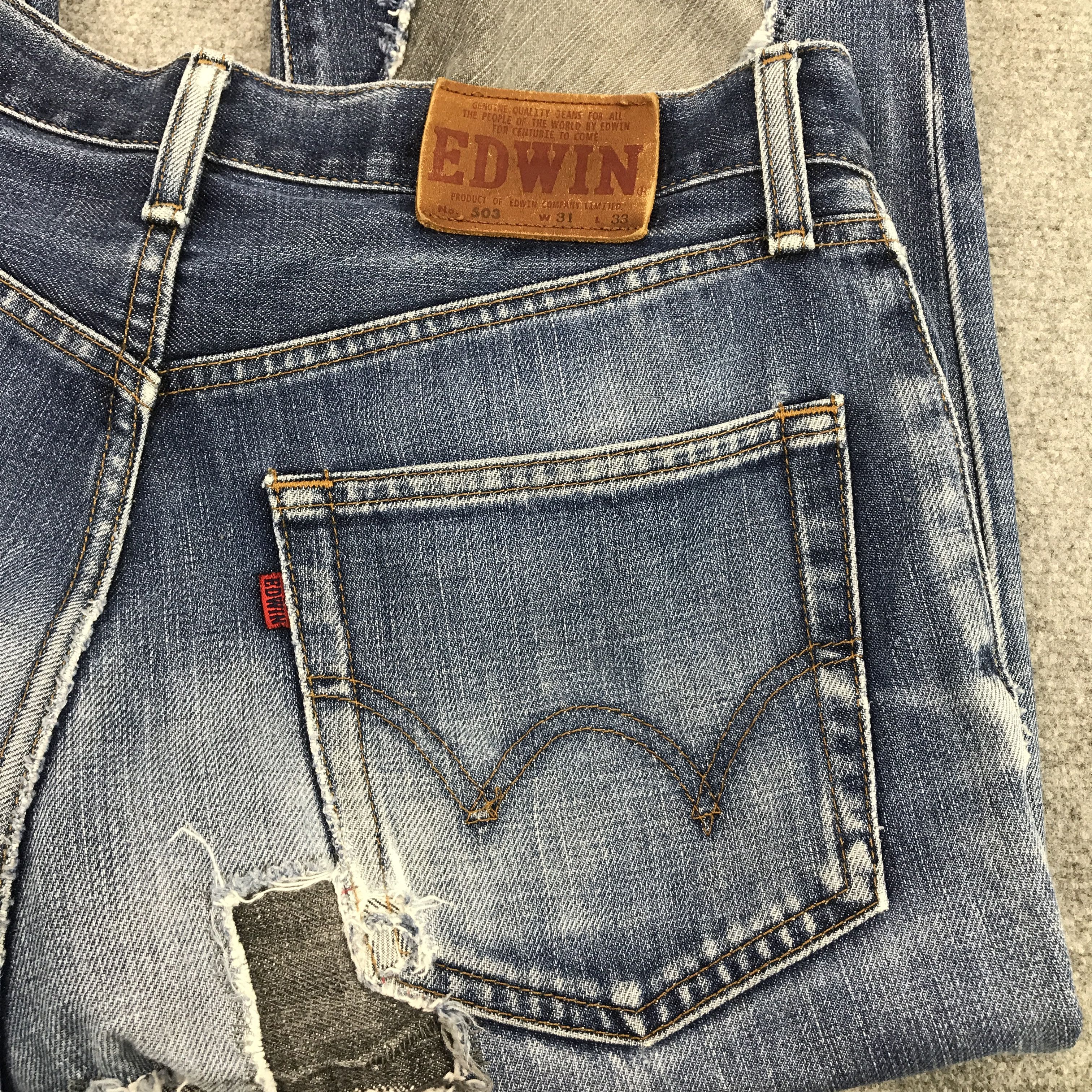 Edwin × Japanese Brand Japan denim edwin style patchwork jean Size US 30 / EU 46 - 3 Thumbnail