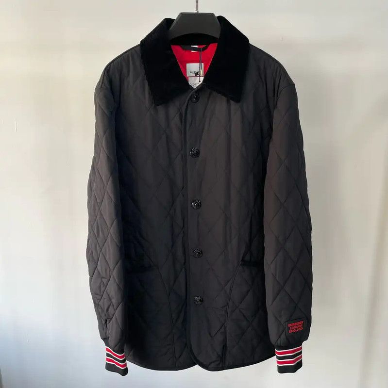 Burberry Burberry Quilted Black Cotton Women's Jacket Size M / US 6-8 / IT 42-44 - 1 Thumbnail