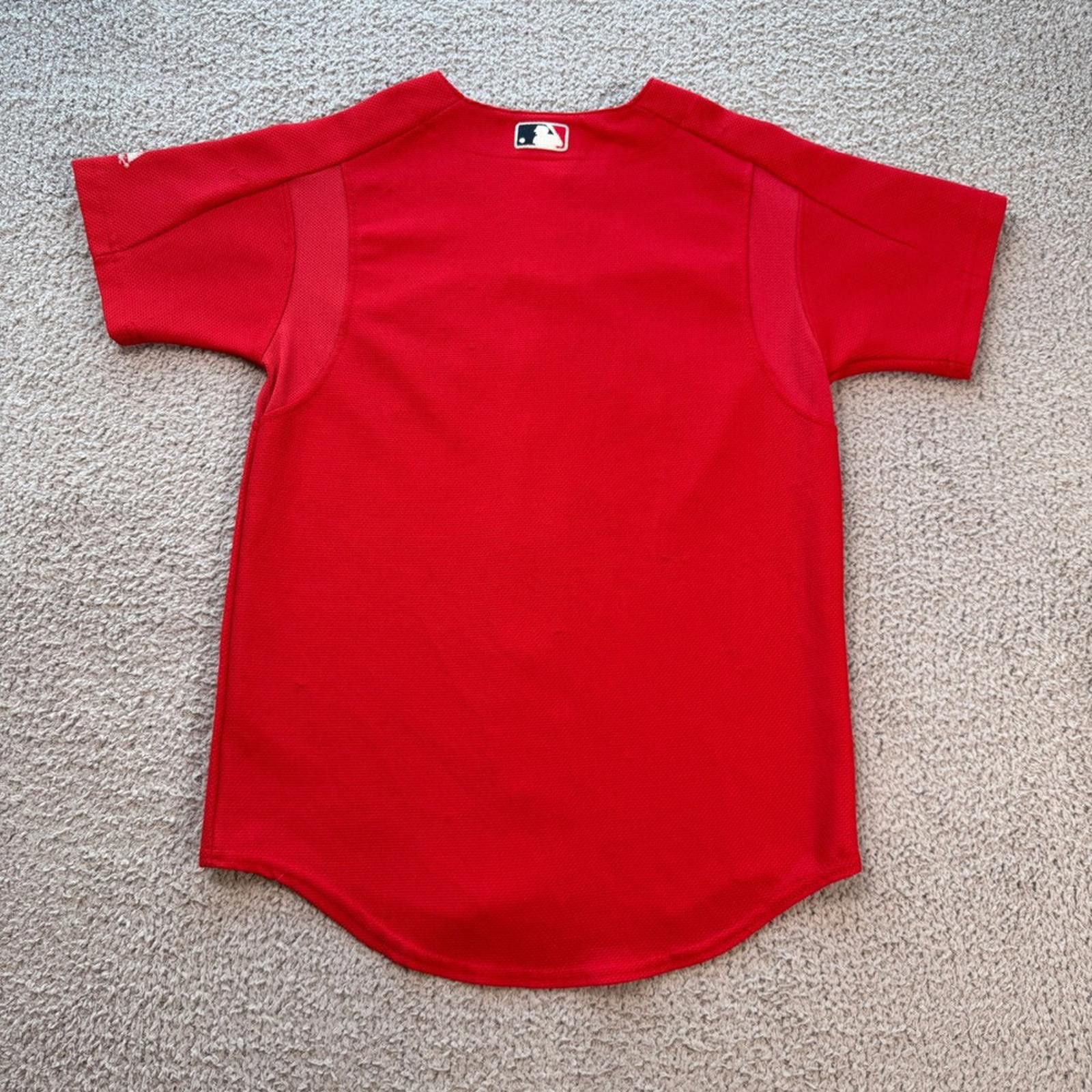 Majestic Vintage Boston Red Sox Majestic MLB Red Baseball Jersey Size US XL / EU 56 / 4 - 2 Thumbnail