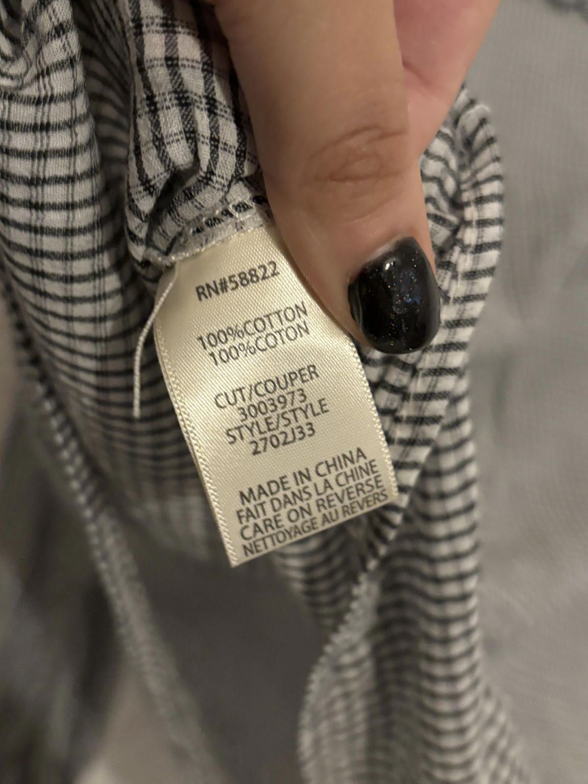 Other Max Studio Women's Black and White Checkered Ruffle Trim Blk Size M / US 6-8 / IT 42-44 - 6 Thumbnail