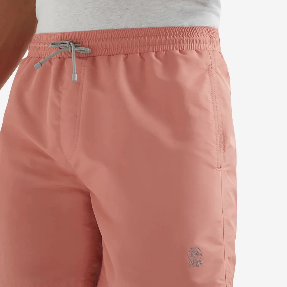 Brunello Cucinelli o1s1wg110526 Logo Swim Shorts in Pink Size US 36 / EU 52 - 4 Thumbnail