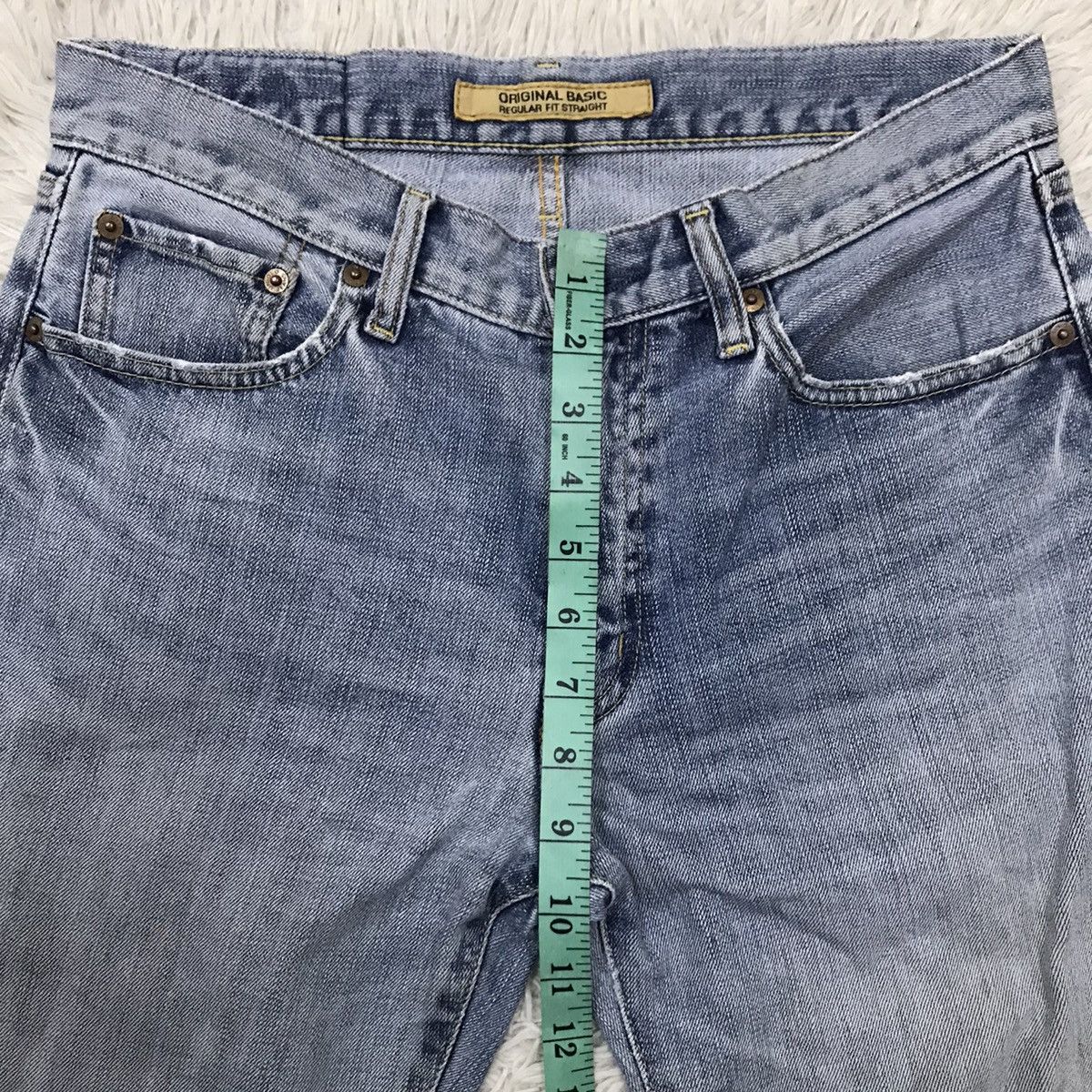 Japanese Brand Uniqlo Basic S-002 Regular Fit Straight Jenas Size US 30 / EU 46 - 21 Thumbnail
