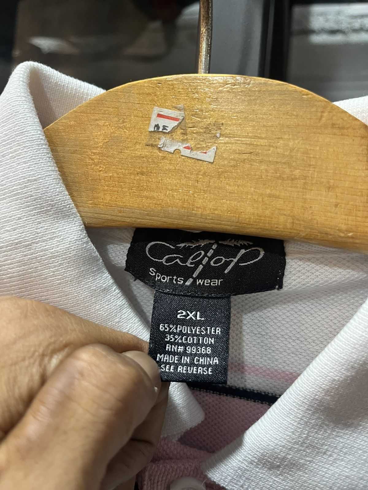 Vintage Caltop Sportswear Stripped Polo Shirt Chicano Size US XXL / EU 58 / 5 - 5 Thumbnail