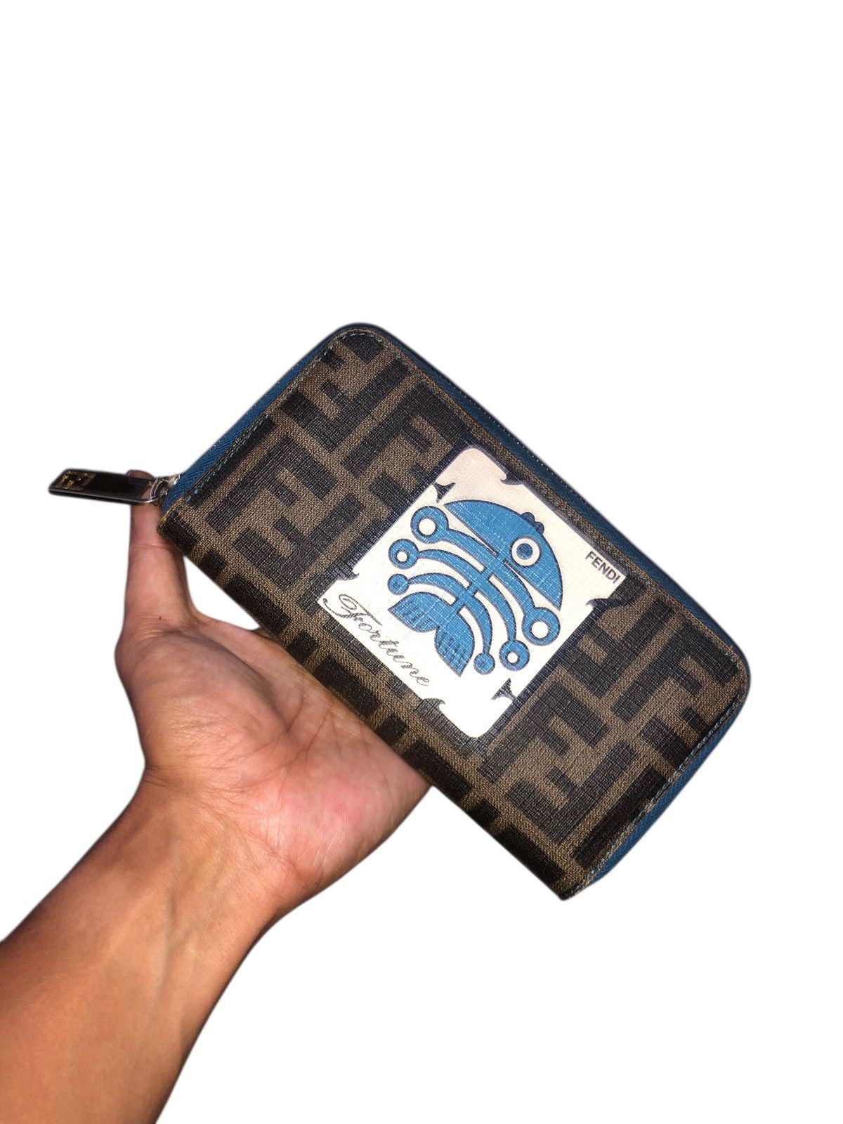 Fendi 💯🔥Authentic FENDI Fortune Spalmati Fish Zucca Long Wallet Size ONE SIZE - 1 Thumbnail