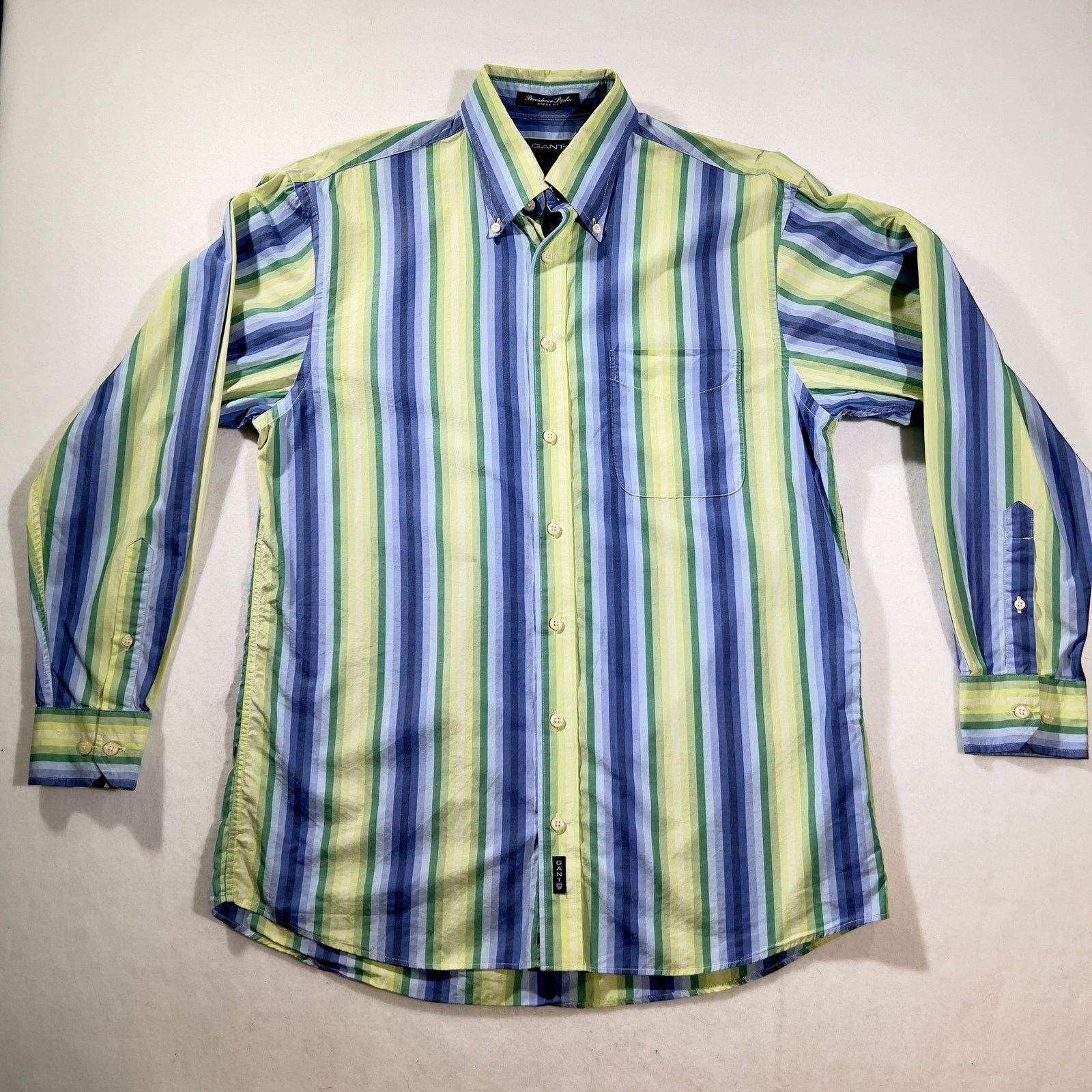 Gant Gant Striped Button Shirt Large Dress Fit Providence Poplin Size US L / EU 52-54 / 3 - 1 Thumbnail