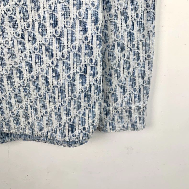 Dior Dior Size 38 Blue logo jacquart full printed cotton lapel s Size US XS / EU 42 / 0 - 4 Thumbnail