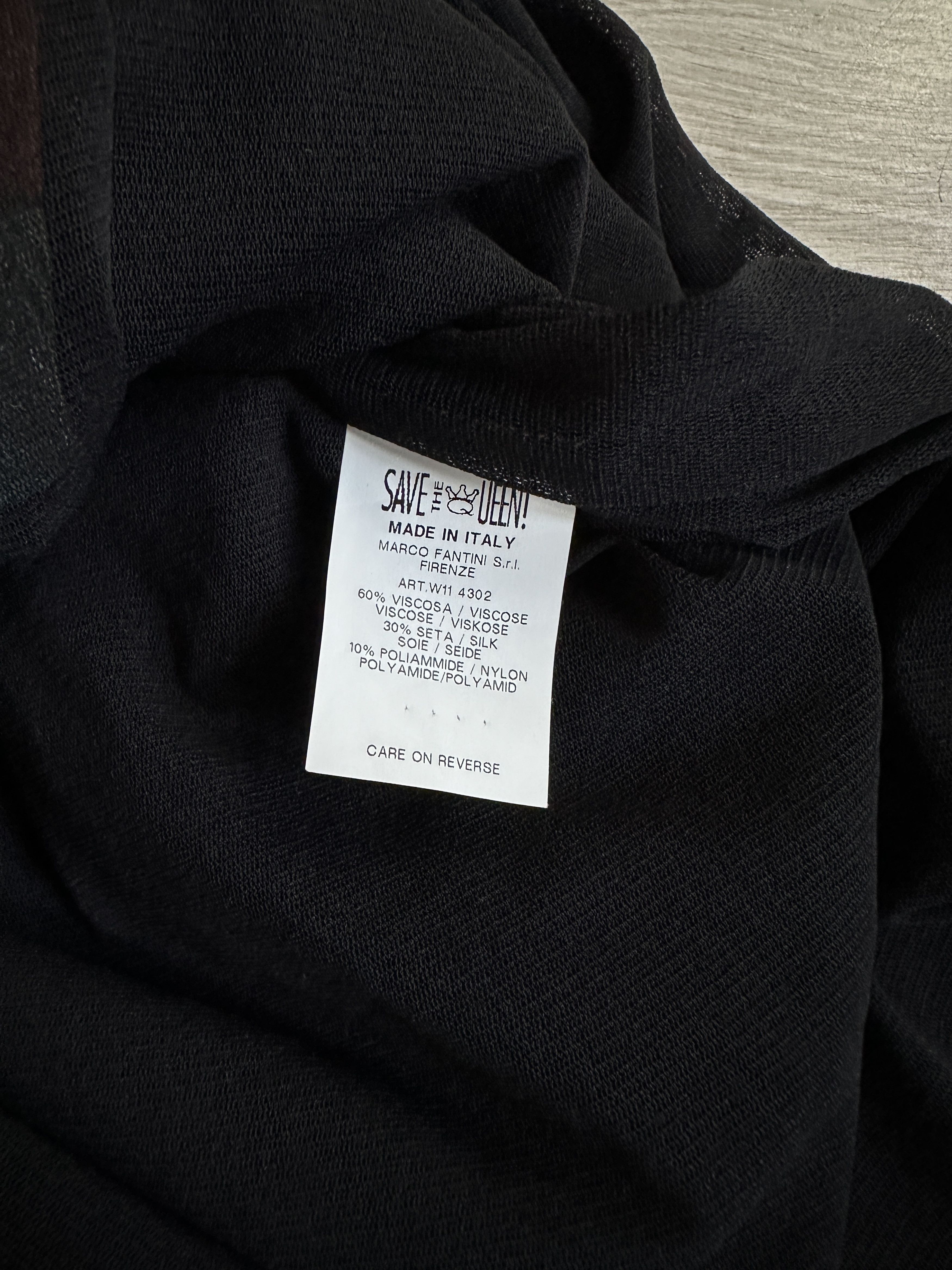 Vintage Save The Queen y2k Zipper Viscose Silk Dress 7897AC Size S / US 4 / IT 40 - 4 Thumbnail