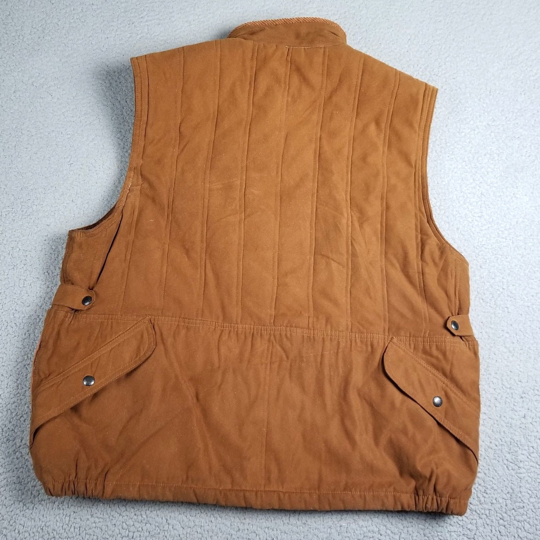 Orvis Orvis Vest Faux Suede Polyester Men XL Corduroy Trim Fishing Hunting Jacket Size US XL / EU 56 / 4 - 7 Thumbnail