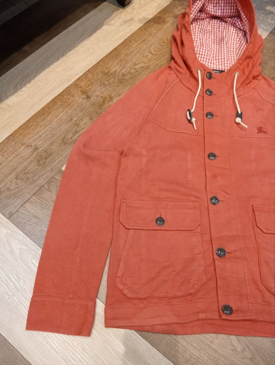 Burberry BURBERRY BLACK LABEL HOODED JACKET - SIZE 2 BRICK ORANGE Size US M / EU 48-50 / 2 - 4 Thumbnail