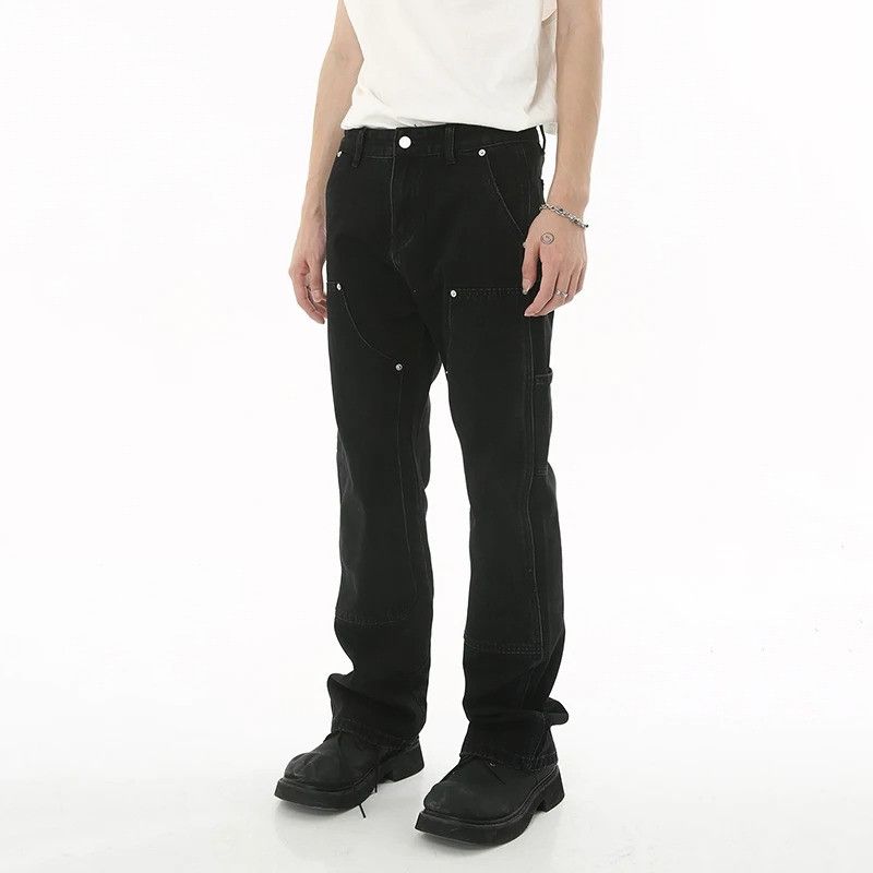 Jean × Vintage Slim Fit Ruffle Denim Size US 32 / EU 48 - 1 Thumbnail