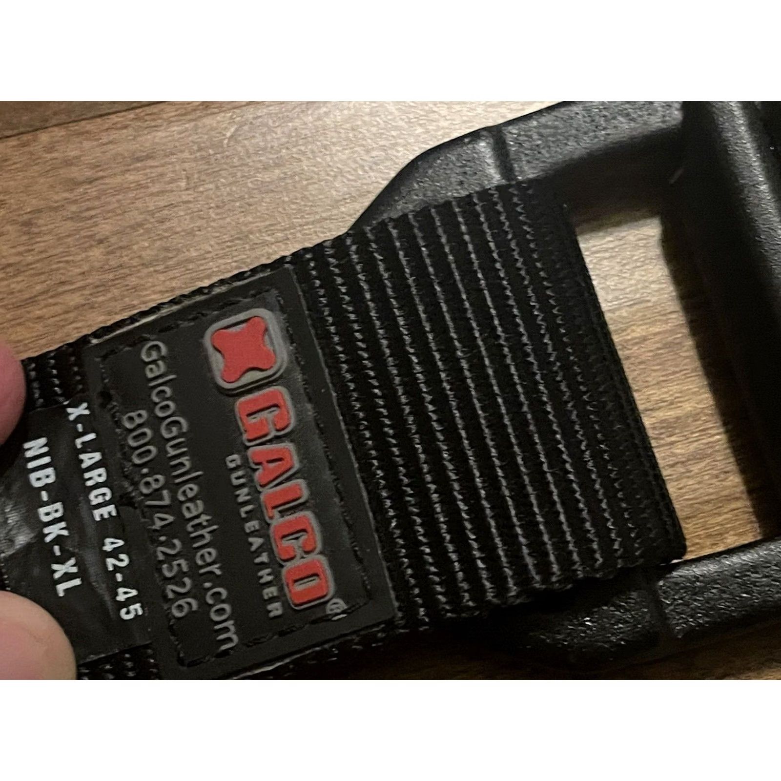 Vintage Galco Instructors Belt Men's XL Nylon Black 1.5in Wide XLarge 42-45 Size ONE SIZE - 5 Thumbnail