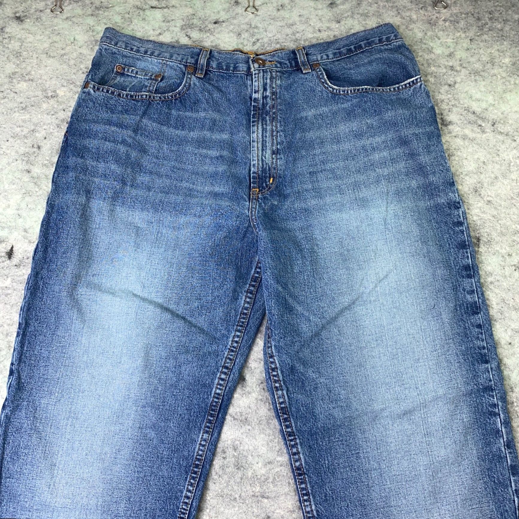 Vintage VINTAGE Urban Pipeline Jeans Mens 38x30 Blue Straight Leg Relaxed Distressed 90s Jeans Mens Size US 38 / EU 54 - 5 Thumbnail