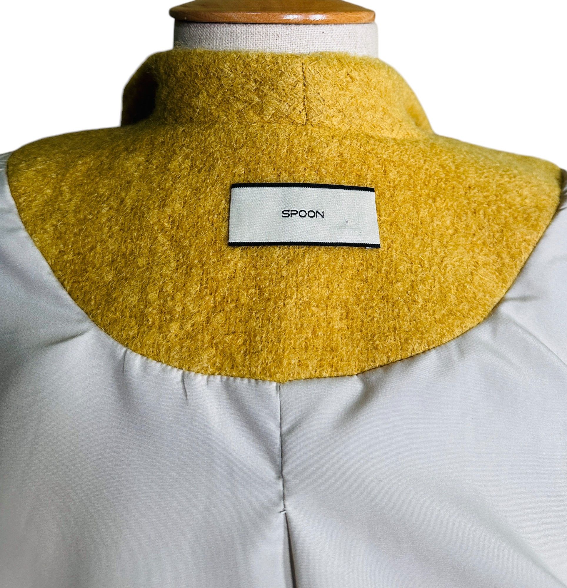 Spoon Yellow Alpaca Coat Size XS / US 0-2 / IT 36-38 - 5 Thumbnail