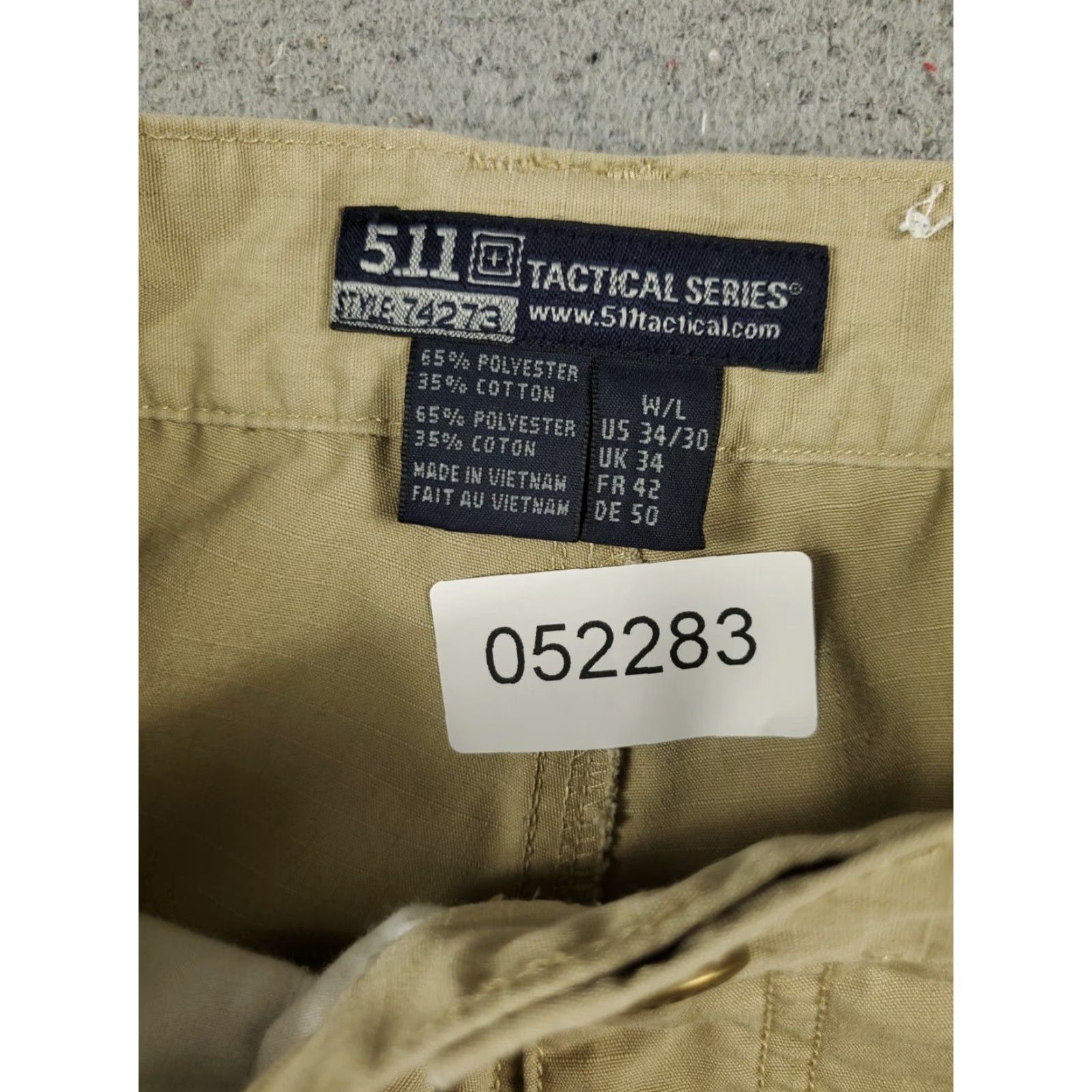 Vintage 5.11 Tactical Cargo Pants Mens Size 34x30 Beige Outdoor Workwear Trousers Size US 34 / EU 50 - 8 Thumbnail
