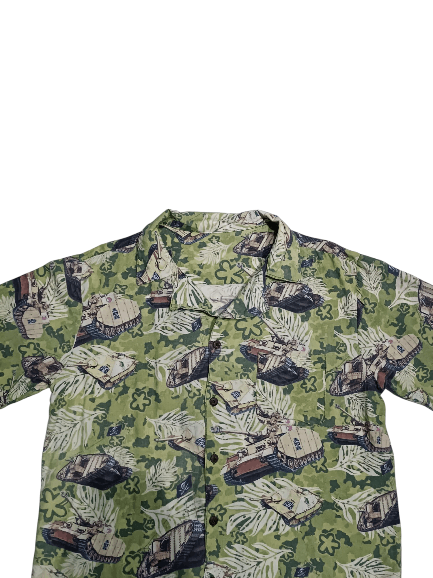 Anime × Japanese Brand Anime "Girls Und Panzer Das Finale" Aloha Silk Rayon Shirt Size US L / EU 52-54 / 3 - 3 Thumbnail