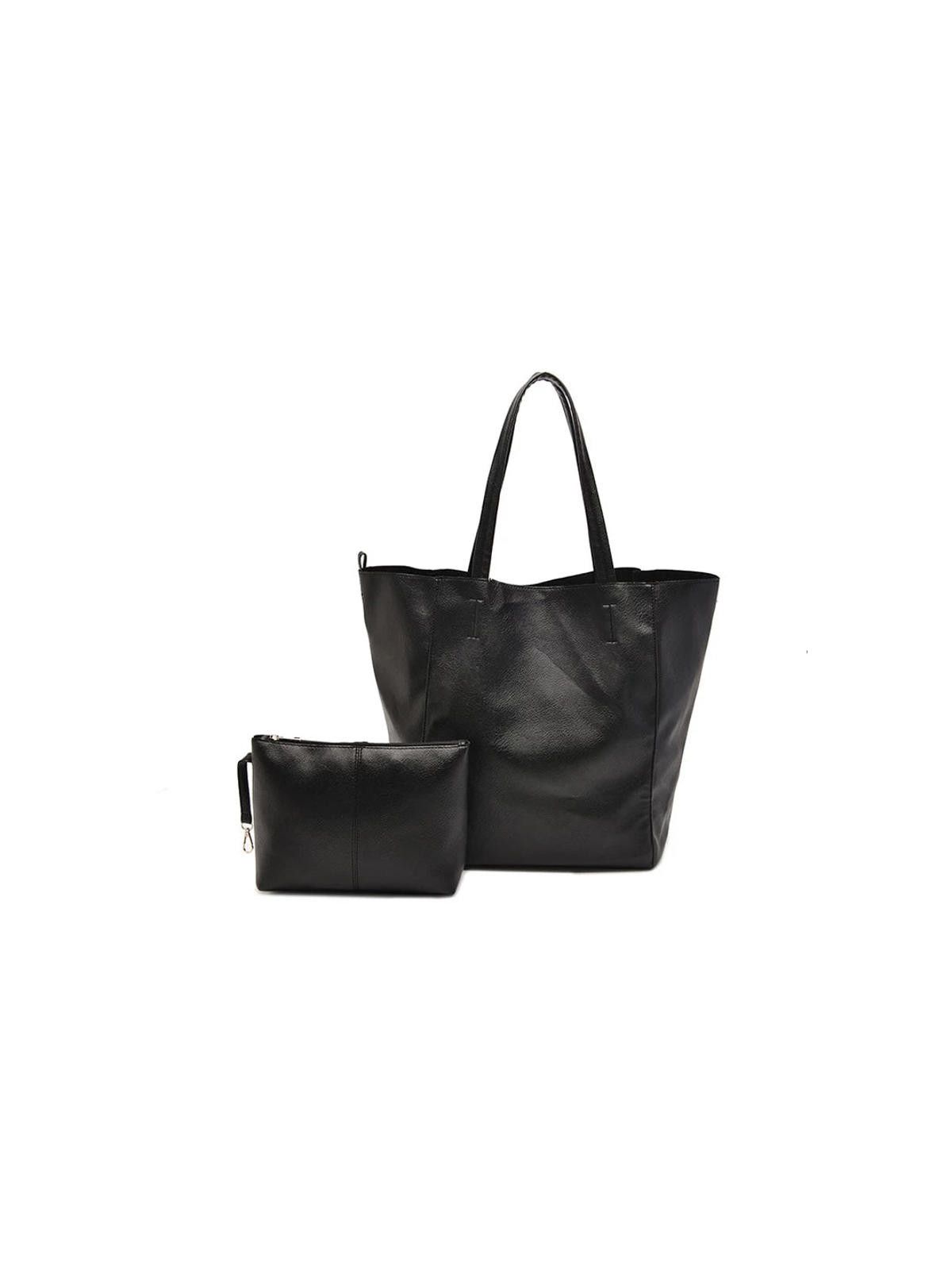 Vintage Vintage Bucket Shoulder Tote | Large PU Handbag Size ONE SIZE - 5 Thumbnail