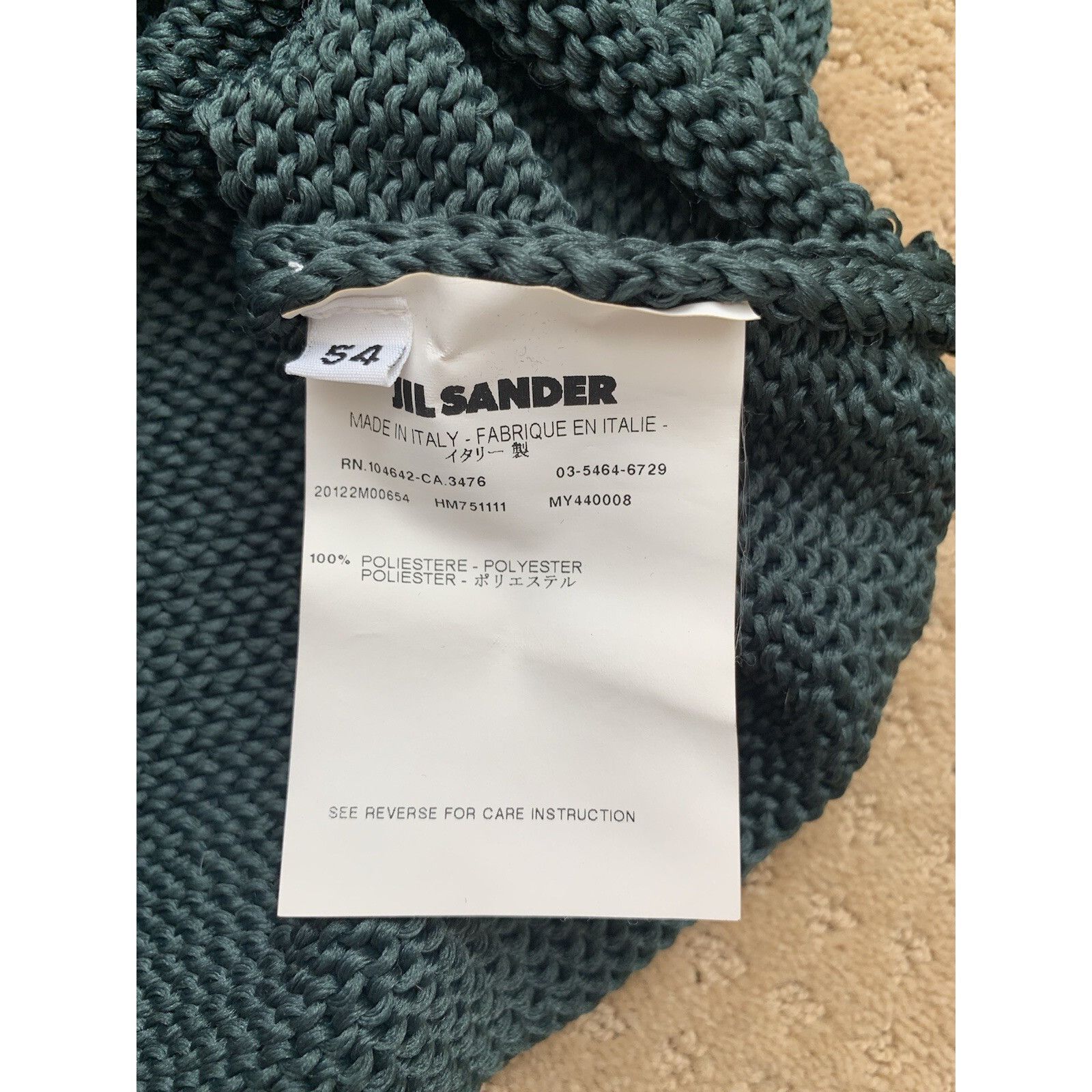 Jil Sander Jil Sander Mermaid Crewneck Sweater Green 54 Size US L / EU 52-54 / 3 - 4 Thumbnail