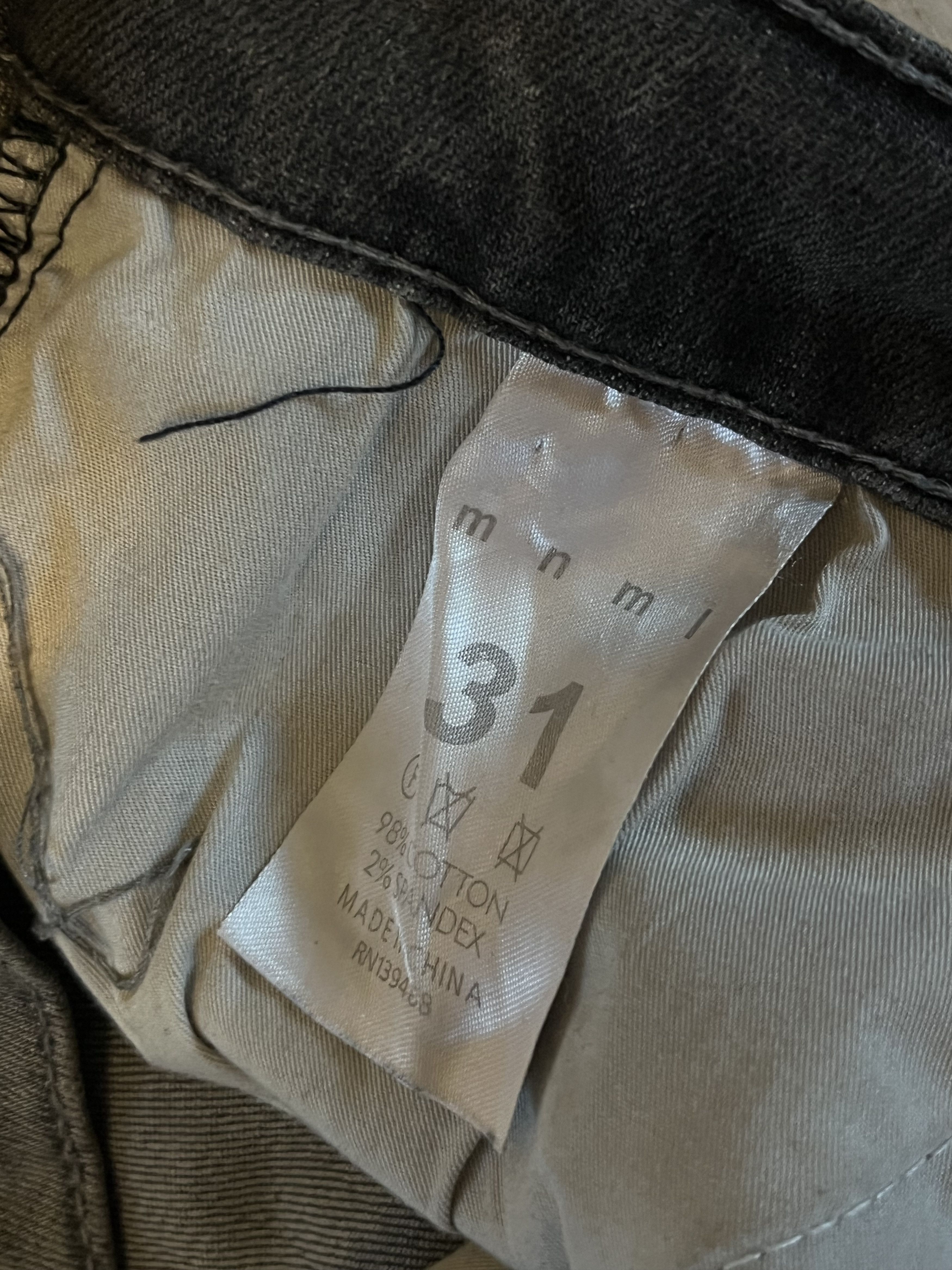 Japanese Brand × MNML × Vintage MNML Distressed Skinny Denim Jeans Y2K Vintage Japan Style Size US 31 - 7 Thumbnail