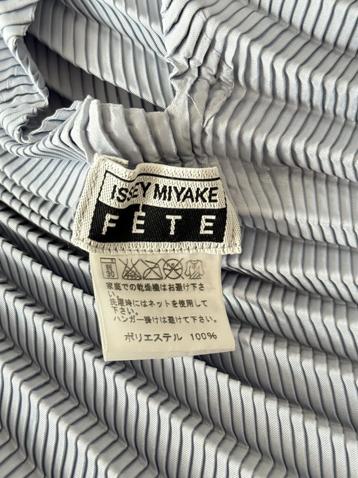 Issey Miyake × Vintage Blue Origami Pleated Vest Size M / US 6-8 / IT 42-44 - 4 Thumbnail