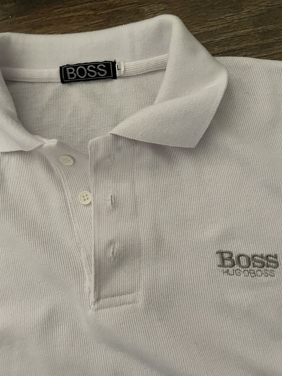 Hugo Boss Hugo boss white long sleeve polo Size US L / EU 52-54 / 3 - 3 Thumbnail
