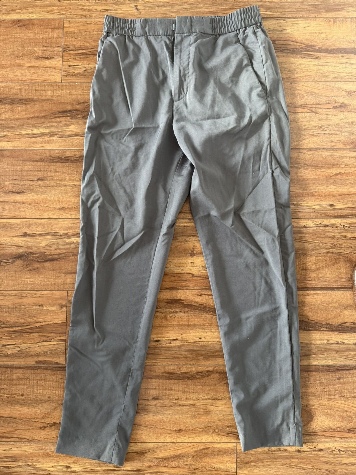 Cos COS Grey Elastic Waist Trousers (Size 33) Size US 30 / EU 46 - 3 Thumbnail