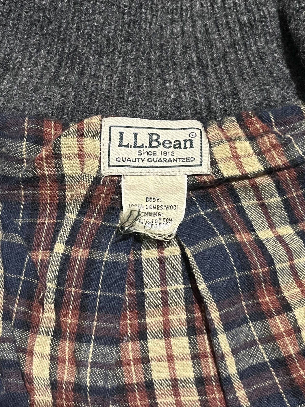 Vintage L.L. Bean Wool Zip Up Coat Size US L / EU 52-54 / 3 - 2 Thumbnail