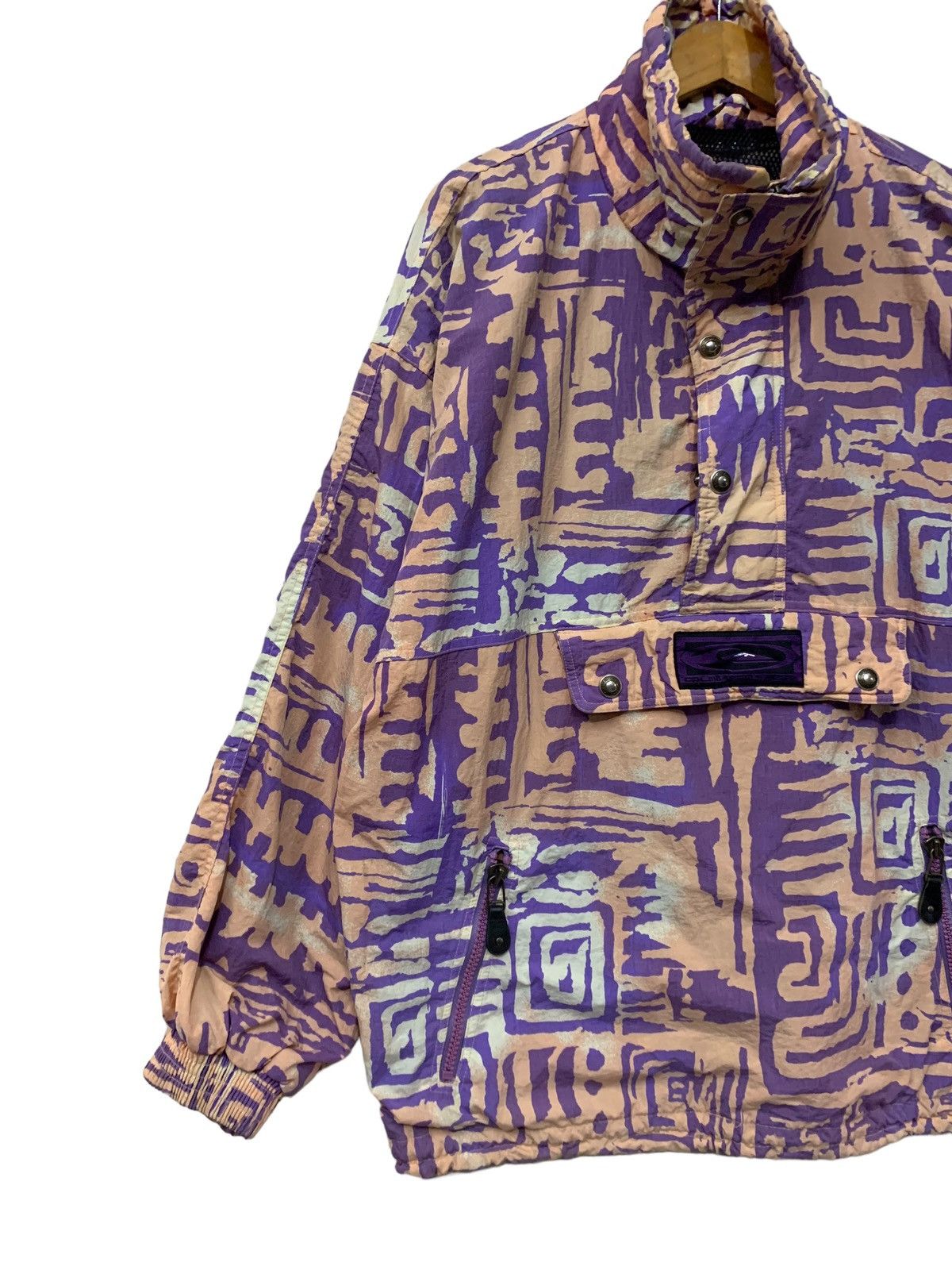 Quiksilver 🔥VTG QUICKSILVER MAZE FULLPRINTS JACKETS HALFZIPPER Size US S / EU 44-46 / 1 - 2 Thumbnail