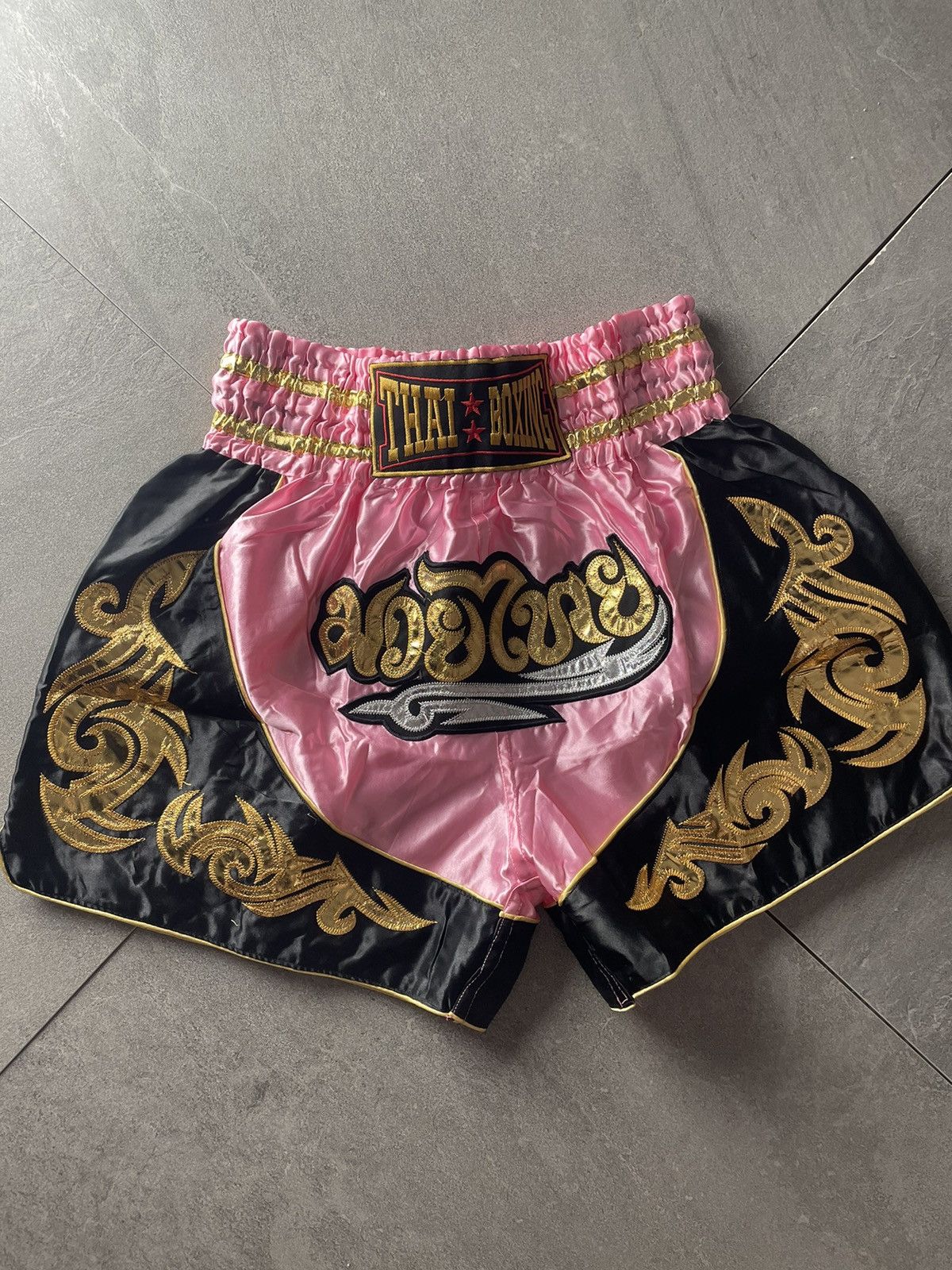 Japanese Brand Vintage Muay Tai Martial Arts Nylon Short Y2K Size US 40 / EU 56 - 4 Thumbnail