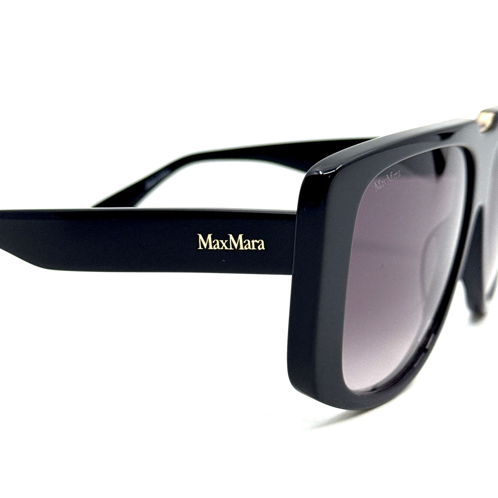Max Mara New, MAXMARA Sunglasses Spark1 MM0075 01B Authentic Size ONE SIZE - 7 Thumbnail