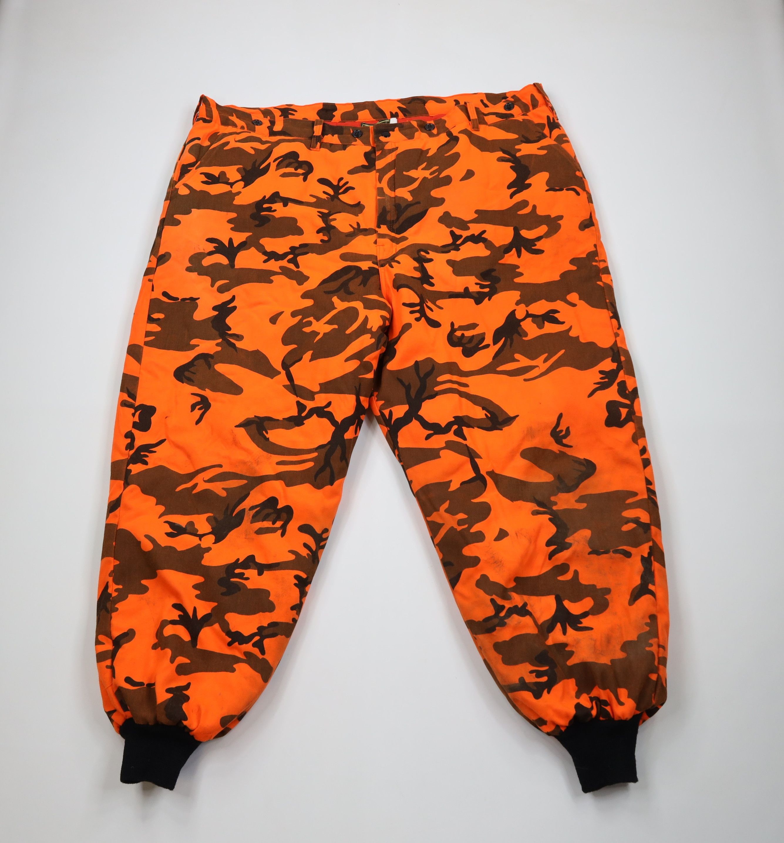 Vintage Vintage 70s Streetwear Quilted Hunting Pants Camouflage USA Size US 42 / EU 58 - 1 Thumbnail