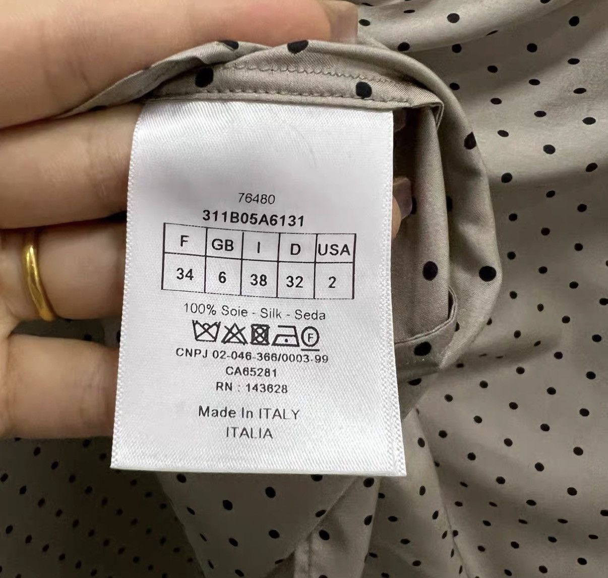 Dior Dior Polka Dot All-over Print Bee Embroidered Shirt J41 Size XS / US 0-2 / IT 36-38 - 3 Thumbnail