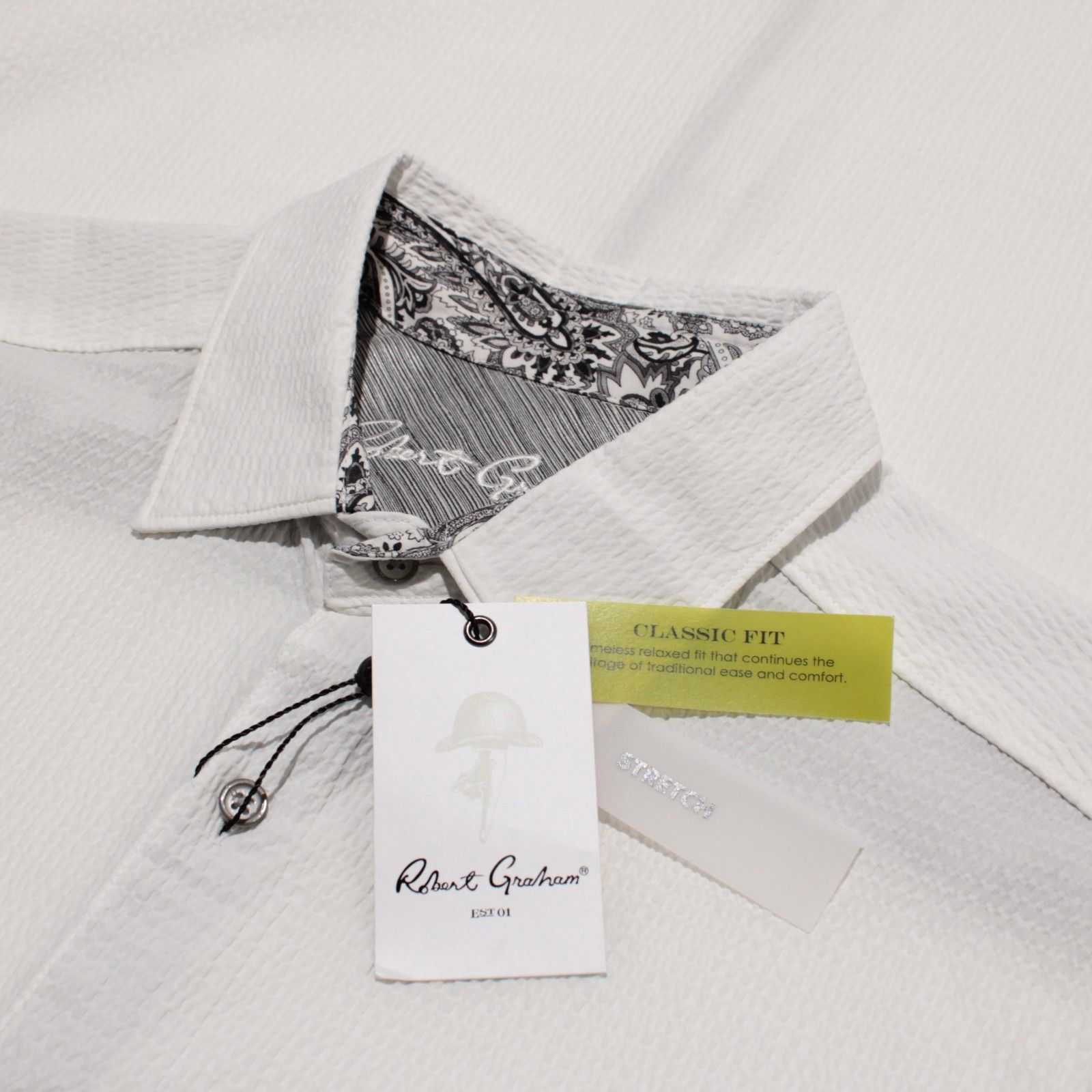 Robert Graham Robert Graham New with tags Shirt Size M US In White Size US M / EU 48-50 / 2 - 1 Thumbnail