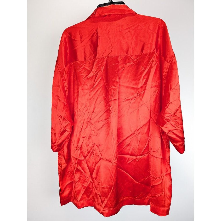 Balenciaga o1rshd1 Short Sleeve Shirt in Red Size US M / EU 48-50 / 2 - 13 Thumbnail