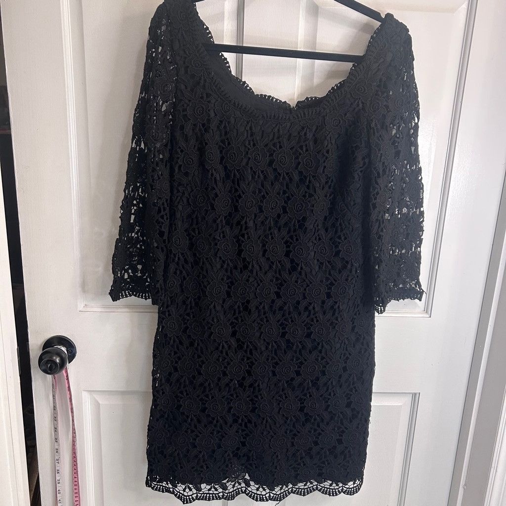 White House Black Market Women's White House Black Market Dress, Size 12, Black Size XL / US 12-14 / IT 48-50 - 3 Thumbnail