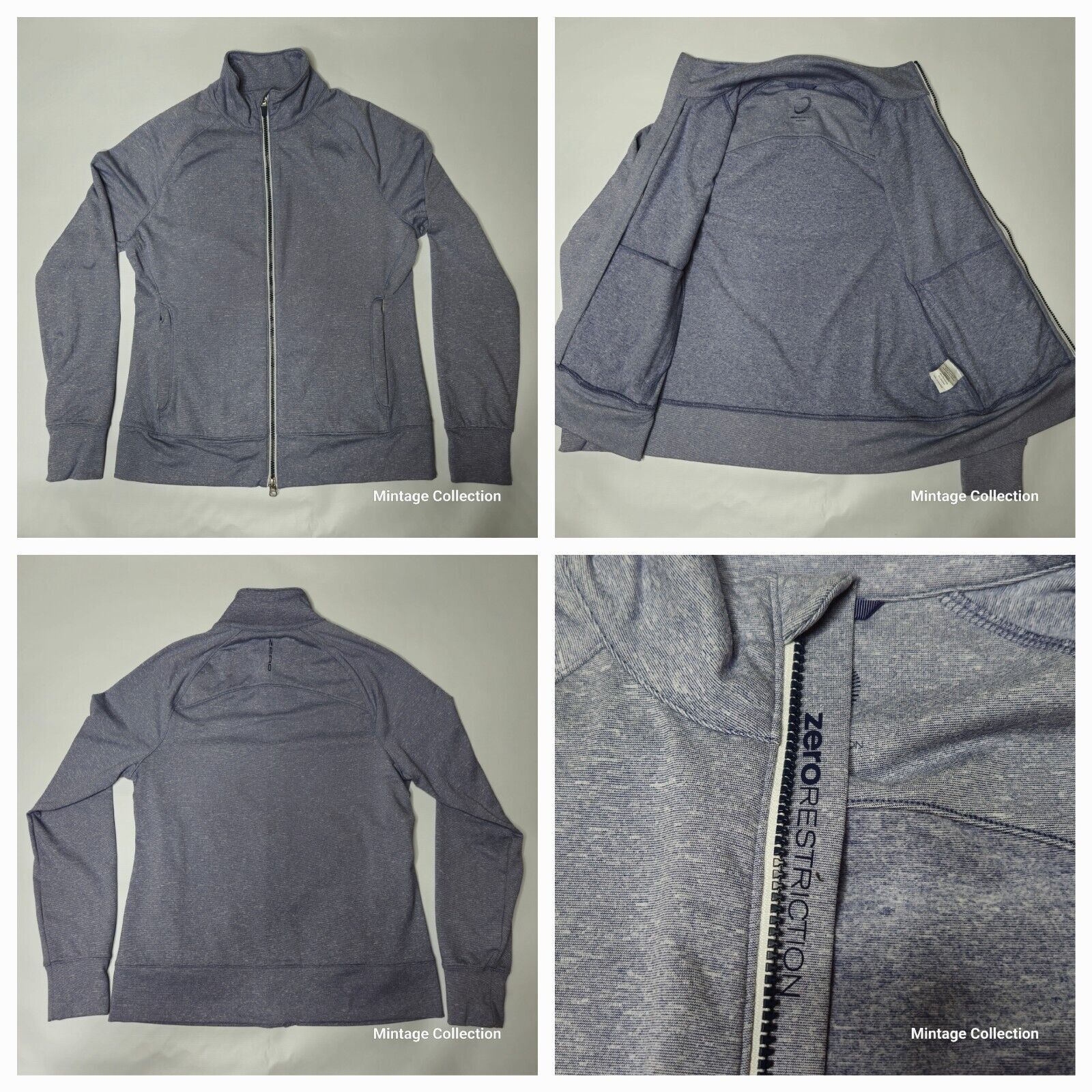 Other ZERO RESTRICTION FULL ZIP BLUE GOLF JACKET MADE IN TAIWAN Size US S / EU 44-46 / 1 - 1 Thumbnail