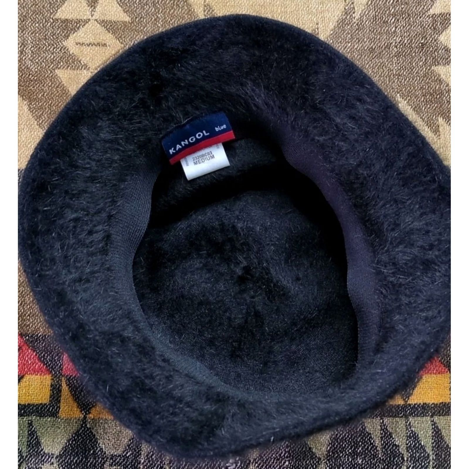 Kangol VINTAGE Kangol Bucket Hat Men M Black Angora Nylon Fur 90s Hip Hop Rap Kangol Bucket Hat Size ONE SIZE - 4 Thumbnail