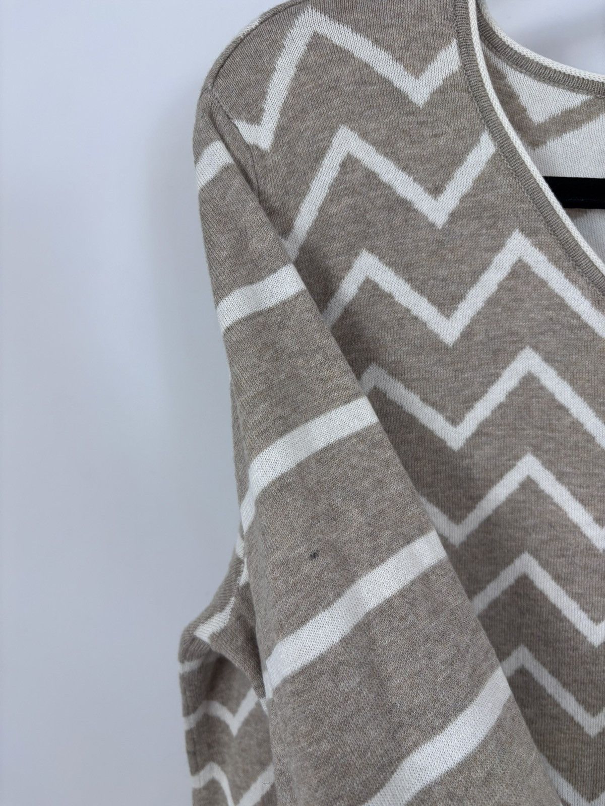 Gudrun Sjoden Gudrun Sjoden Women’s Beige Geometric Knit Cardigan Sweater Size L / US 10 / IT 46 - 9 Thumbnail