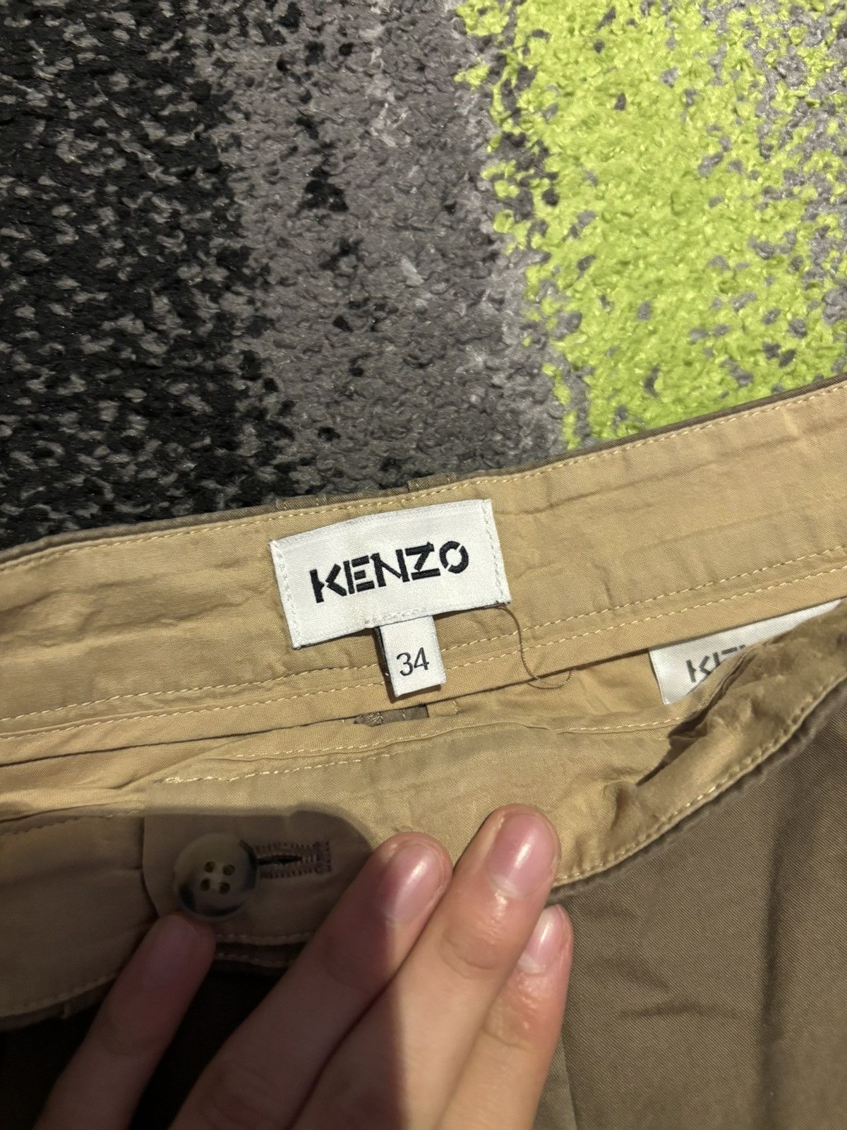 Kenzo Kenzo Carrot-Fit Pants – Brown/Kaki Size 25" / US 0 / IT 36 - 5 Thumbnail