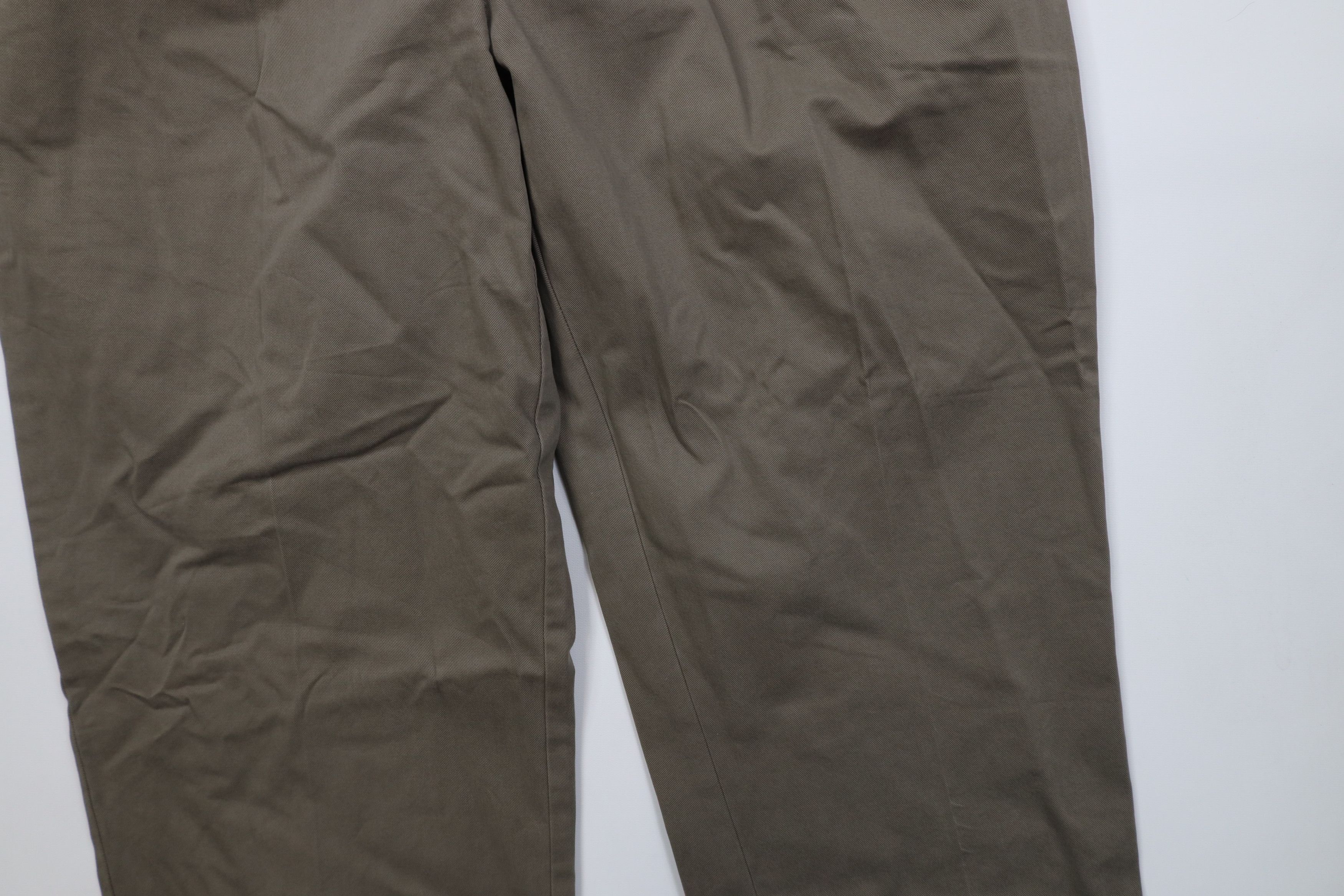 Ralph Lauren Vintage 90s Ralph Lauren Andrew Wide Leg Chino Pants Beige Size US 38 / EU 54 - 6 Thumbnail