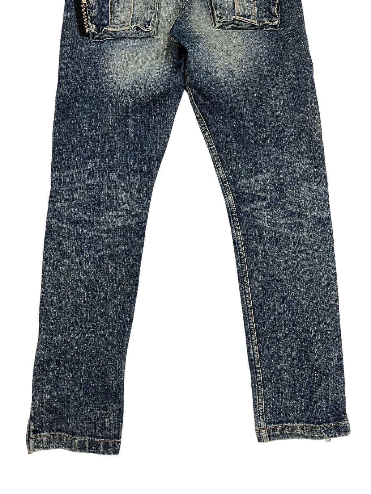 If Six Was Nine Japanese Brand RNA Zipper Pocket Jeans Size 29" - 6 Thumbnail