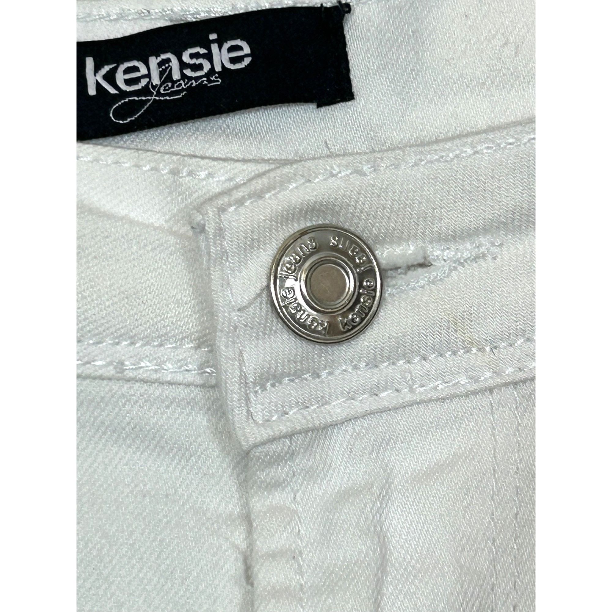 Other Kensie Jeans White 30 Tomboy Straight Ankle 5-pocket Denim Z Size 30" / US 8 / IT 44 - 11 Thumbnail