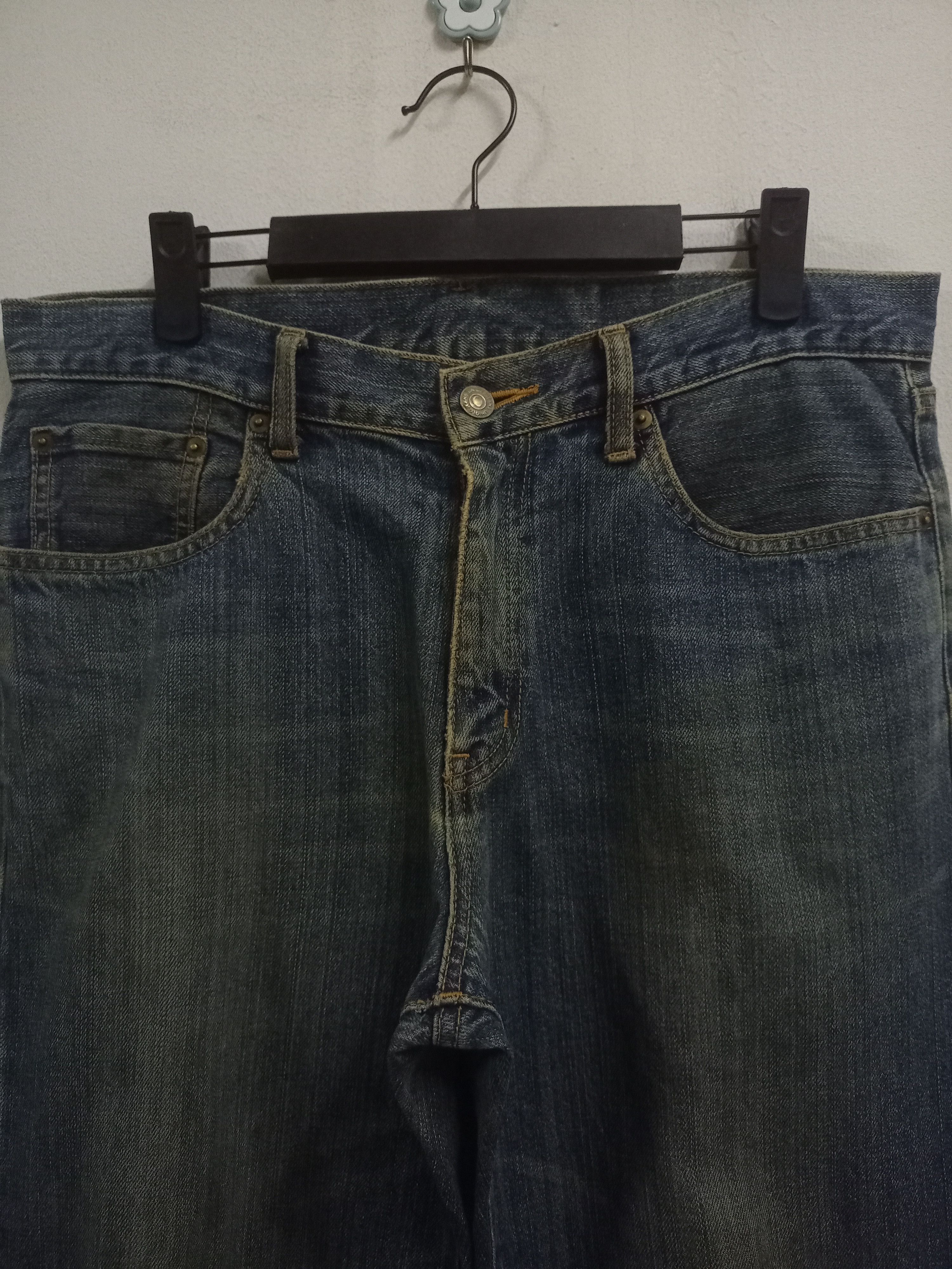 Uniqlo Vintage Japanese Uniqlo Mud Wash Distressed Baggy Jeans Size US 34 / EU 50 - 4 Thumbnail