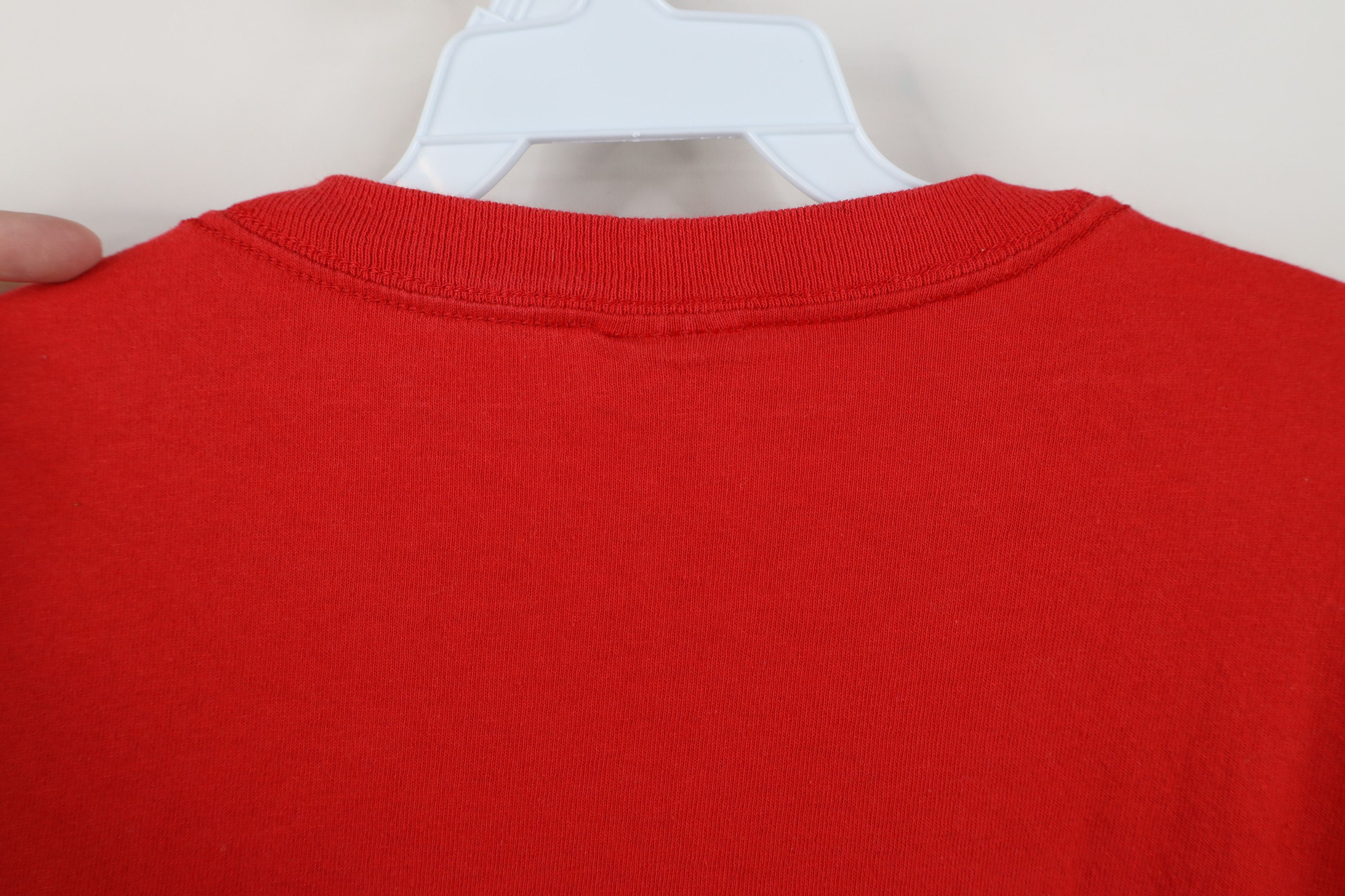 Vintage Vintage Spell Out Ohio State University T-Shirt Red Cotton Size US XL / EU 56 / 4 - 11 Thumbnail