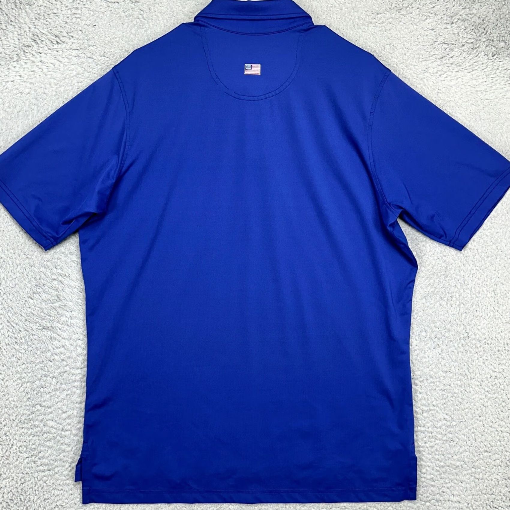 Vintage Fairway & Greene Golf Polo Shirt Men Large Blue Athletic Stretch Logo Rugby Short Sleeve Chest 47 Inches Solid Pattern VINTAGE? No (not vintage) Size US L / EU 52-54 / 3 - 2 Thumbnail