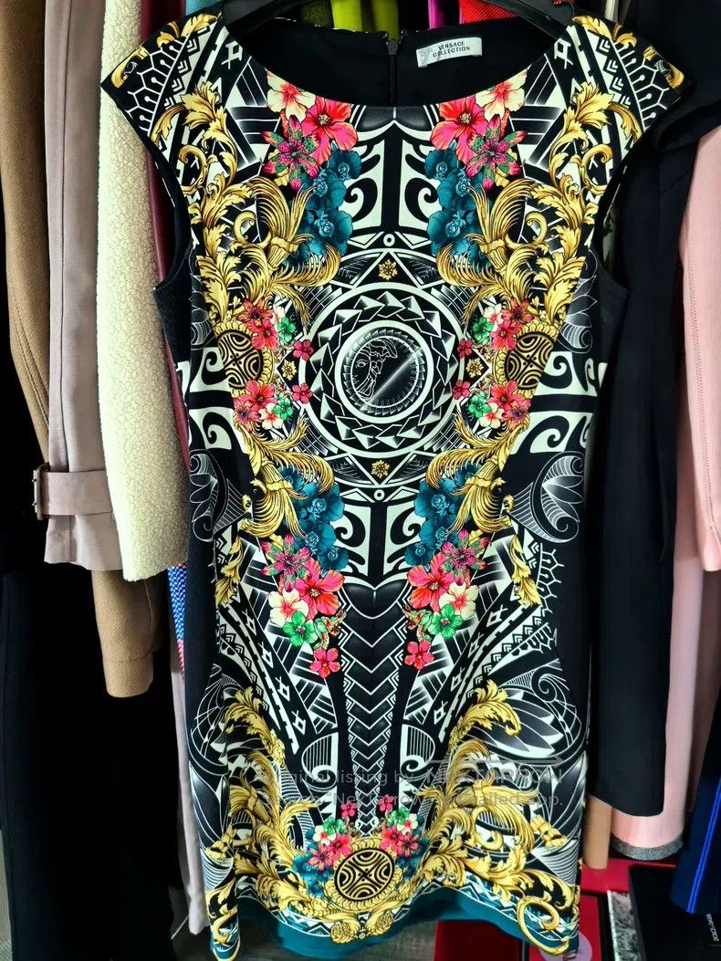 Versace Versace Half-face cheongsam dress Size S / US 4 / IT 40 - 1 Thumbnail