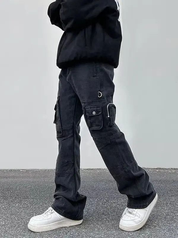 Japanese Brand Retro loose straight pocket jeans Size US 30 / EU 46 - 5 Thumbnail